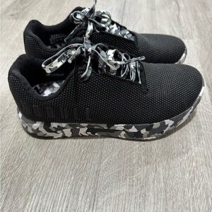 NOBULL Black and Gray Camouflage Sneakers